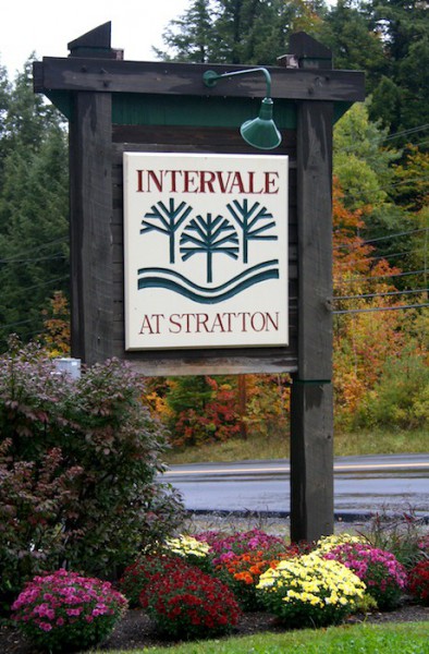 Intervale at Stratton sign